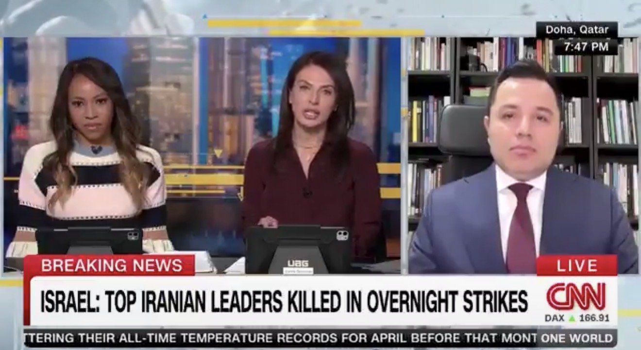 Dr. Muhanad Seloom live on CNN from Doha — Breaking News: Israel strikes on Iran